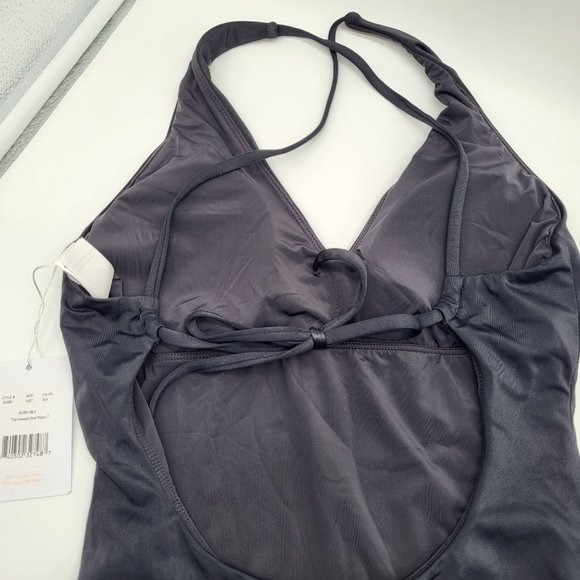 Andie Swimsuit Womens SZ XS Tall Black One Piece NWT Criss Cross Tie Back - Picture 3 of 5
